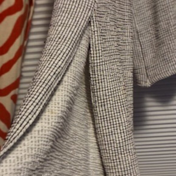 ZARA Top, Light Gray with Bell Sleeves sits at waist, Cotton Rayon blend, Small - Picture 9 of 9